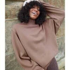 Aerie Mock Neck Sweatshirt/Tunic Size Large